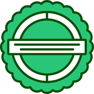 Tek bir izole simgenin vektör illüstrasyonu