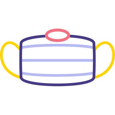 Mutfak aletleri. Basit resimleme