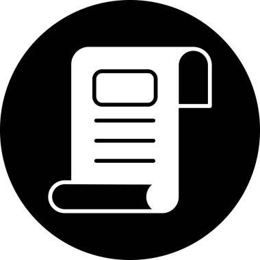 Belge simgesinin vektör illüstrasyonu