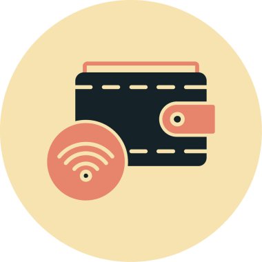 cüzdan vektör simgesi modern basit vektör illüstrasyonu