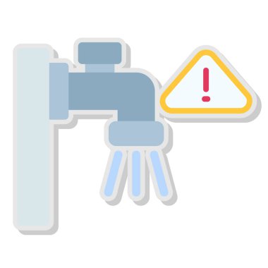 su musluğu simgesi vektör illüstrasyon grafik tasarımı