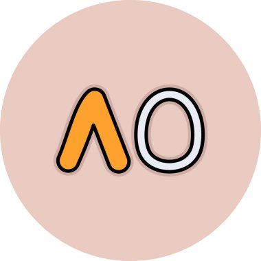 Harflerin vektör illüstrasyonu