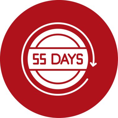 5 gün kaldı, 5, 5 gün, vektör illüstrasyonu