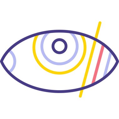 Göz simgesi vektör illüstrasyonu