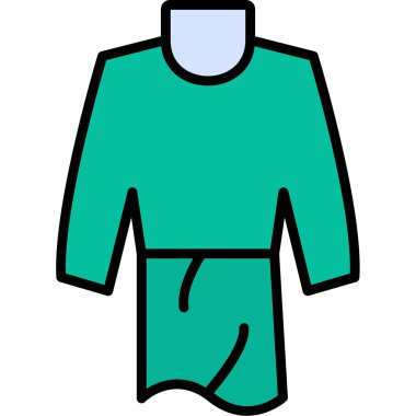 Yeşil takım elbiseli bir karikatür adamın vektör çizimi