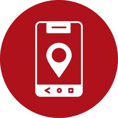 harita pin ikonu vektör illüstrasyonu