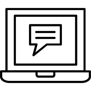 Bilgisayar ekranı. Web simgesi basit illüstrasyon