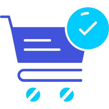 alışveriş simgesi vektör illüstrasyonu