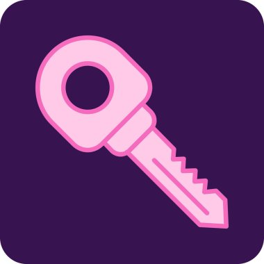 Anahtar. Web simgesi basit illüstrasyon