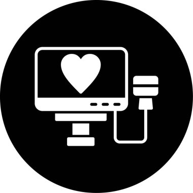 bilgisayar monitörü ikon vektör illüstrasyon tasarımı