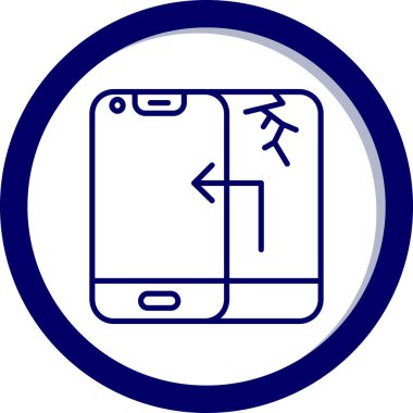 cep telefonu simgesi vektörü. Moda tarzı. Web ve yazılım arayüzleri için tasarlanmış mobil ve web tasarımı için izole simge sembolleri.