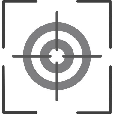 Beyaz bir hedefin vektör illüstrasyonu