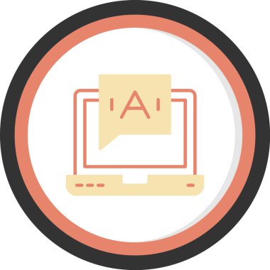 Web Tasarım düz simgesi, vektör illüstrasyonu