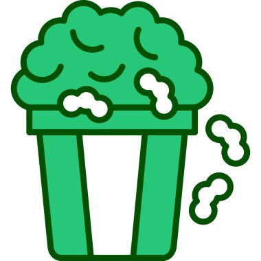 cupcake simgesi, vektör illüstrasyonu