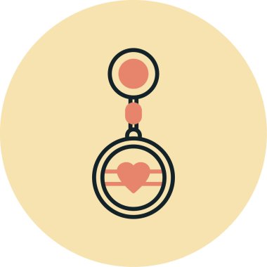 bebek halkaları vektör çizimi, simge tasarımı