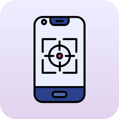 web simgesi, akıllı telefonun vektör illüstrasyonu