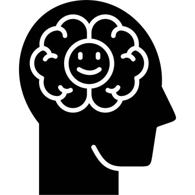 Beyin simgesi, basit tasarım