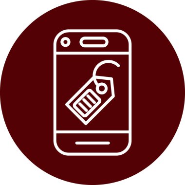 Vektör telefon simgesi illüstrasyonu