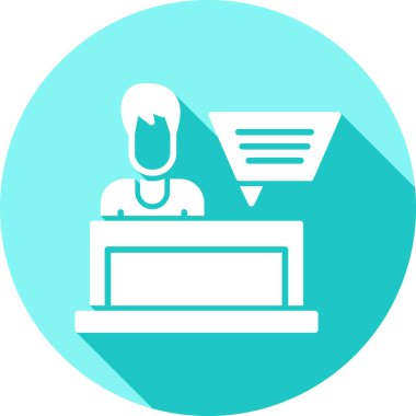 Dizüstü bilgisayar simgesi vektör çizimi