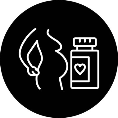 Hamilelik. Web simgesi basit tasarım
