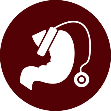 Beyaz arkaplandaki steteskopun vektör çizimi