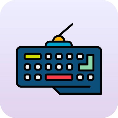 Klavye simgesi vektör illüstrasyonu