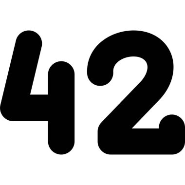 Bir 4 sayısının vektör illüstrasyonu