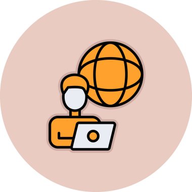 seo modern simgesinin vektör illüstrasyonu