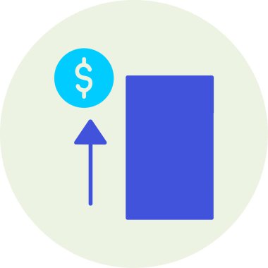 Para için. Web simgesi basit illüstrasyon