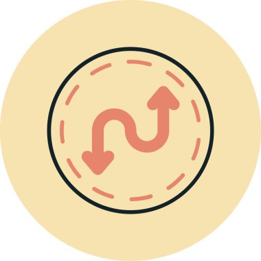 Ok. Web simgesi basit illüstrasyon