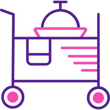 Yemek. Web simgesi basit illüstrasyon