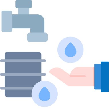 Su damlası. Web simgesi basit illüstrasyon