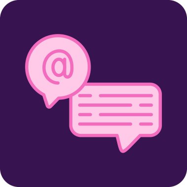 Sohbet simgesi vektör illüstrasyonu