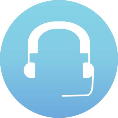 Çağrı merkezi. Web simgesi basit illüstrasyon