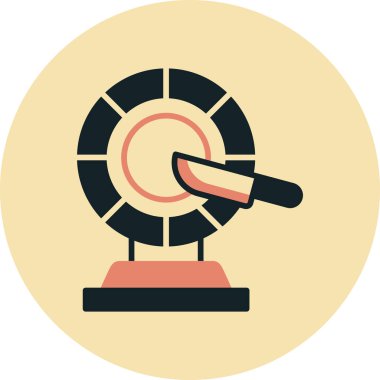 Tek bir simgenin vektör illüstrasyonu