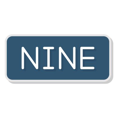 bir numaralı düğme vektör işareti