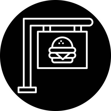 Gıda simgesinin vektör illüstrasyonu