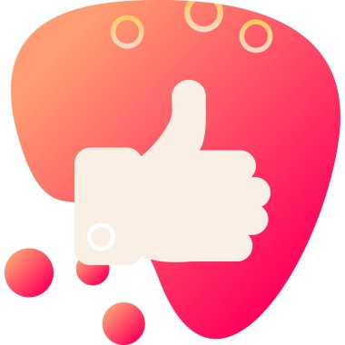 Gibi. Web simgesi basit illüstrasyon