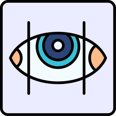 Göz. Web simgesi basit illüstrasyon