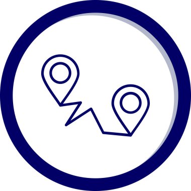 Harita işaretleyici. Basit tasarım