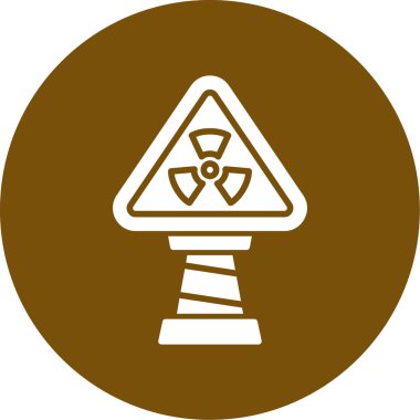 Bir uyarı simgesinin vektör illüstrasyonu