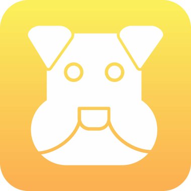 köpek simgesi vektör illüstrasyonu