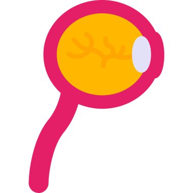 Büyüteç. Web simgesi basit illüstrasyon