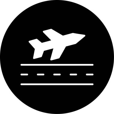 uçak ikonu vektör illüstrasyonu