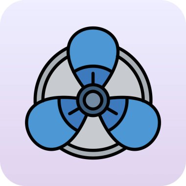 Bir çiçek simgesinin vektör illüstrasyonu