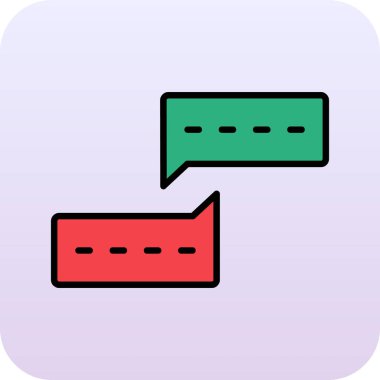 Sohbet simgesi, vektör illüstrasyon tasarımı