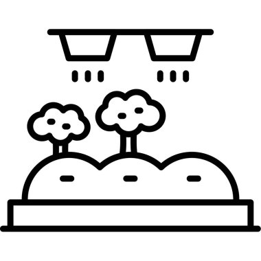 Bahçe. Web simgesi basit illüstrasyon