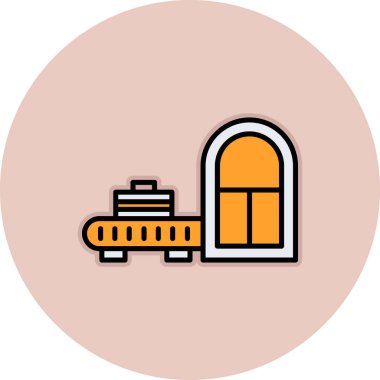 Bir binanın vektör simgesi