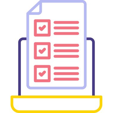 Tamam. Web simgesi basit illüstrasyon