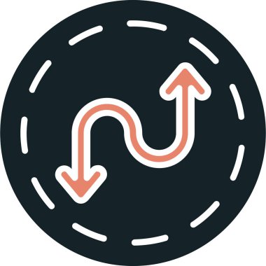 ok simgesi vektör illüstrasyonu